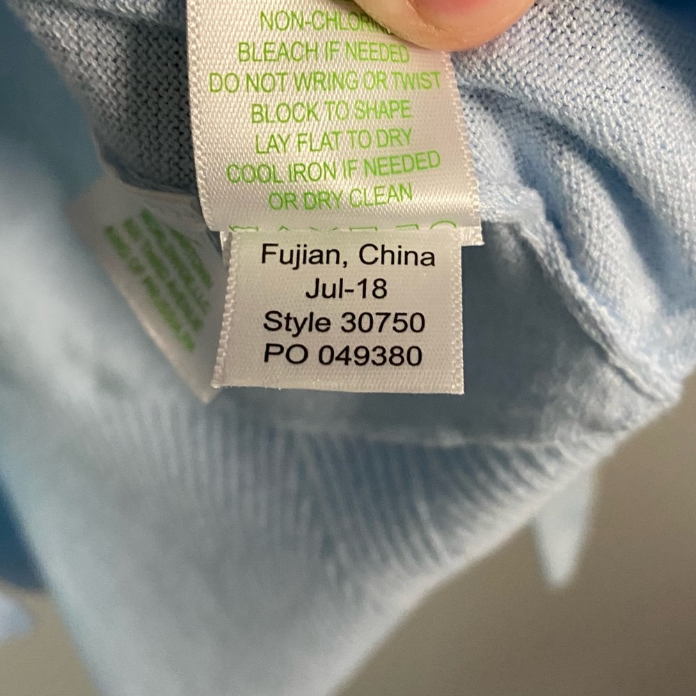 Lilly Pulitzer Light Blue Clarissa Cardigan - Picture 7 of 8
